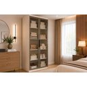 Ver imagem 1 de Guarda Roupa Modulado 2PTAS Vidro Rizon N. Horizonte Neve
