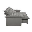 Ver imagem 2 de Sofa Retratil e Reclinavel Alice 230cm Braço 25 Cm em Linho Meu Sofá Online