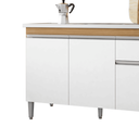 Ver imagem 4 de Balcão Gabinete de Pia para Cozinha sem Tampo 120cm Tatiane Amêndoa/branco- Mabe Magazine