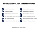 Ver imagem 4 de Kit Porta Branca Hospitalar e Clinicas 100x210 Vai e Vem C/ Vidro Batente 14cm À 18cm