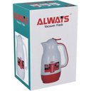 Ver imagem 4 de Alwa Garrafa Térmica 26x18x13cm 1l Plástico Vermelho Ampola Vidro