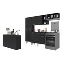 Ver imagem 6 de Cozinha Completa C/ Aparador Paris Multimóveis Preta
