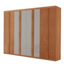 Ver imagem 1 de Guarda Roupa Casal Toquio Mdf com 8 Portas 4 Gavetas Moderna Mobília