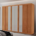 Ver imagem 3 de Guarda Roupa Casal Toquio Mdf com 8 Portas 4 Gavetas Moderna Mobília
