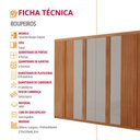 Ver imagem 6 de Guarda Roupa Casal Toquio Mdf com 8 Portas 4 Gavetas Moderna Mobília