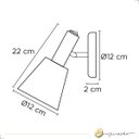 Ver imagem 5 de Arandela Parede Moderna Torcia Articulável Cupula Tecido Cru