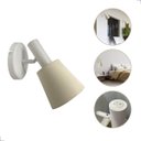 Ver imagem 2 de Arandela Parede Moderna Torcia Articulável Cupula Tecido Cru