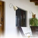 Ver imagem 3 de Arandela Parede Moderna Torcia Articulável Cupula Tecido Cru