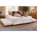 Ver imagem 3 de Cama Box c/2 Auxiliares Queen Corano White Ortobom 176x188