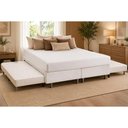 Ver imagem 1 de Cama Box c/2 Auxiliares Queen Corano White Ortobom 176x188