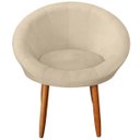 Ver imagem 4 de Poltrona Decor para Sala de Estar Espaço Gourmet Tecido Veludo Estrutura Resistente Suporta 120kg