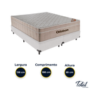Ver imagem 3 de Cama Box Bipartido Casal Branco e Colchão Airtech Springpocket Molas Ensacadas Ortobom