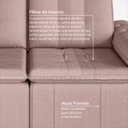 Ver imagem 7 de Sofá Retrátil Reclinável 3 Lugares 180cm Veludo com Molas Palmeira CabeCasa MadeiraOriginals