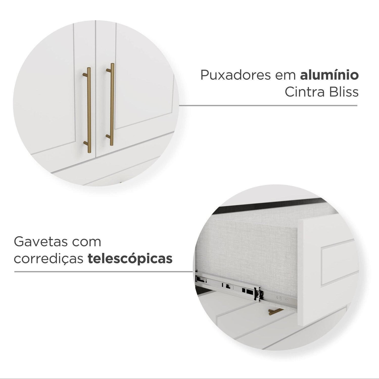 Guarda-roupa Retrô 4 Portas e 4 Gavetas Harper - 10