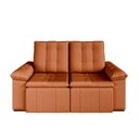 Ver imagem 5 de Sofá Retrátil Reclinável 3 Lugares 180cm Veludo com Molas Palmeira CabeCasa MadeiraOriginals Terracota