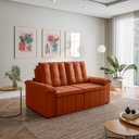 Ver imagem 3 de Sofá Retrátil Reclinável 3 Lugares 180cm Veludo com Molas Palmeira CabeCasa MadeiraOriginals