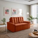 Ver imagem 1 de Sofá Retrátil Reclinável 3 Lugares 180cm Veludo com Molas Palmeira CabeCasa MadeiraOriginals Terraco