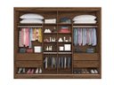 Ver imagem 3 de Guarda Roupa Casal 2 Portas 4 Gavetas - Verona-Braúna - Made Marcs
