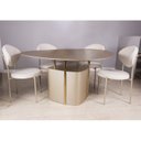 Ver imagem 2 de Mesa Orgânica Triangular Alto Padrão Sala de Jantar Oslo