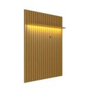 Ver imagem 7 de Rack Painel Ripado LED MDF 177CMX218CM 70” + Sereno 1600 com Portas Deslizantes London Marrom Preto