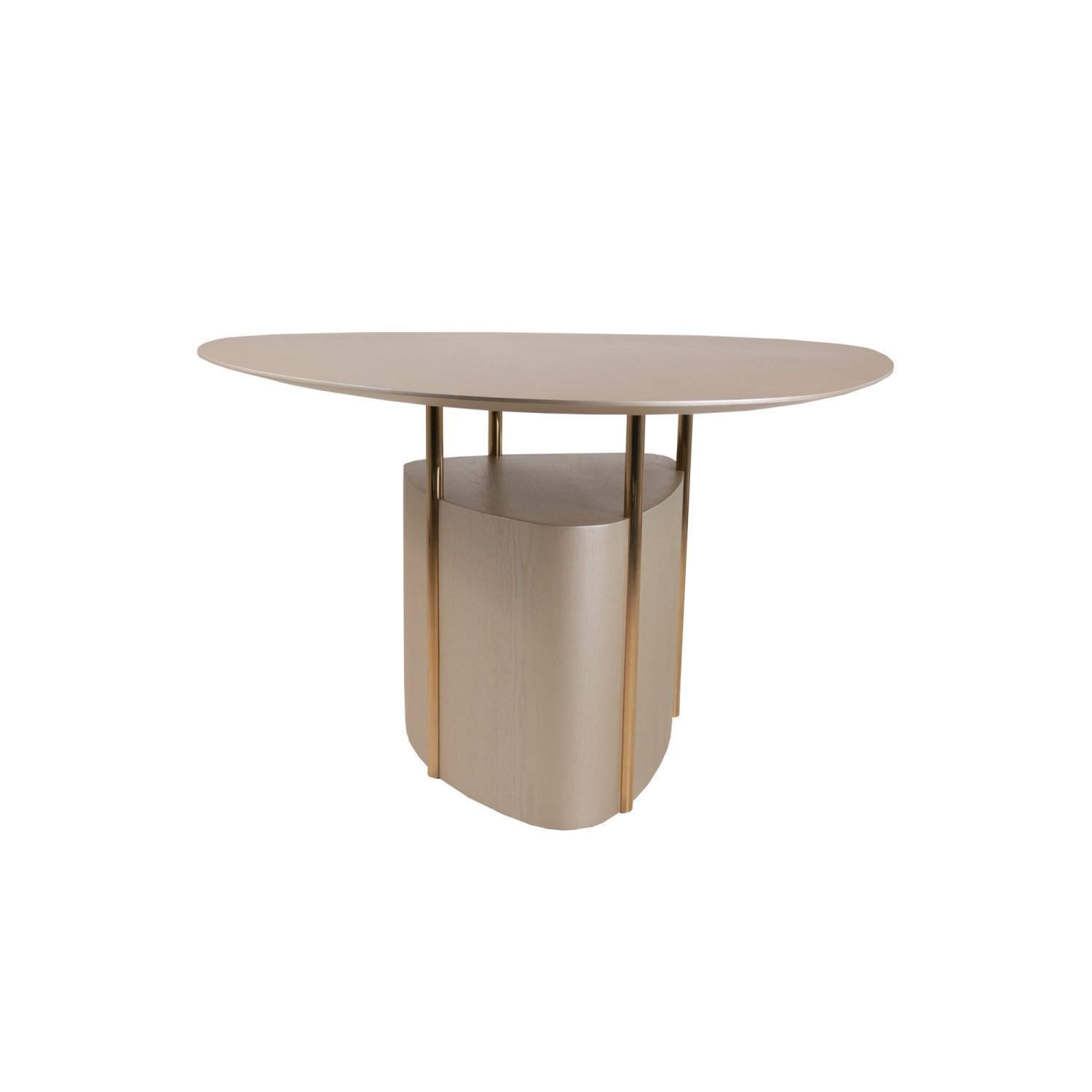 Mesa Orgânica Triangular Alto Padrão para Sala de Jantar Oslo Menor preço em Mesa Orgânica Triangular Alto Padrão para Sala de Jantar Oslo