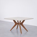 Ver mais imagens de Mesa de Jantar Quadrada 6 Lugares 1,30m Salgueiro CabeCasa MadeiraOriginals