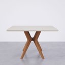 Ver imagem 7 de Mesa de Jantar Quadrada 6 Lugares 1,30m Salgueiro CabeCasa MadeiraOriginals