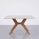 Ver imagem 6 de Mesa de Jantar Quadrada 6 Lugares 1,30m Salgueiro CabeCasa MadeiraOriginals
