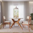 Ver imagem 2 de Mesa de Jantar Redonda 4 Lugares 1,18m Salgueiro CabeCasa MadeiraOriginals