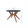 Mesa de Jantar Redonda 4 Lugares 1,18m Salgueiro CabeCasa MadeiraOriginals - 3
