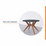 Mesa de Jantar Redonda 4 Lugares 1,18m Salgueiro CabeCasa MadeiraOriginals - 5