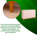 Ver imagem 4 de Comoda Sapateira Elfe Classic 1 Porta 4 Gavetas Rosa Fosco - Moveisaqui