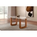 Ver imagem 3 de Conjunto Mesa Tampo com Vidro com 6 Cadeiras Madeira Maciça Jazz Yescasa Marrom/Cinamomo Imbuia/Off