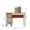 Ver imagem 4 de Escrivaninha Penteadeira Clara Off White Mobler