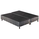 Ver imagem 1 de Cama Box Base Queen Sommier Rústico Bordado Gray (158x198x30) - Paropas
