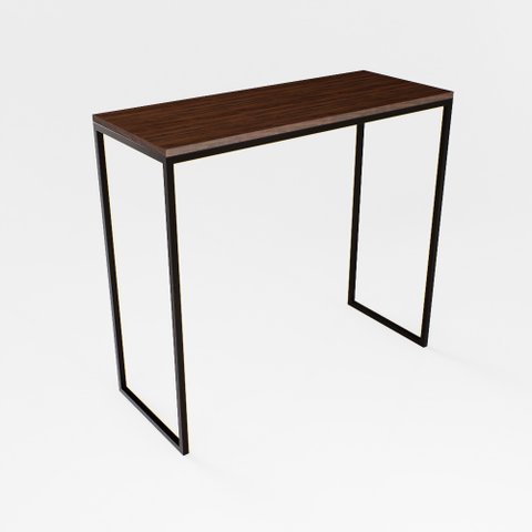 Bancada Cozinha Balcão Gourmet Preto 120cm Tampo Imbuia