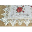 Ver imagem 2 de Toalha de Bandeja Bordada com Flores Vermelhas Arte & Tear