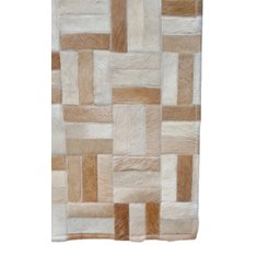 Tapete de Couro Natural Tijolinho Bege 2,00 X 1,50 M - 2