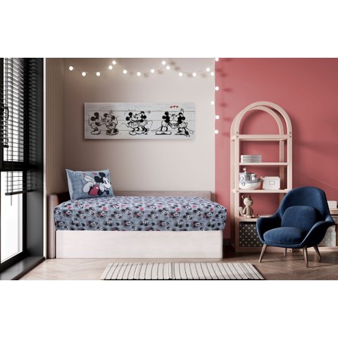 Jogo de Lençol Solteiro Malha Doce Vida Joy Disney 2 Peças Namorados Love Film