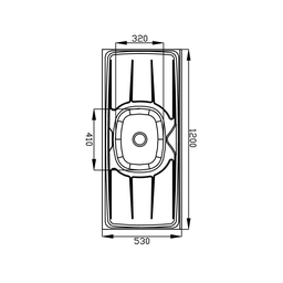 Pia de Cozinha em Aço Inox de 120cmx53cm Concretada sem Válvula Plus 30 - 4 Pia de Cozinha em Aço Inox de 120cmx53cm Concretada sem Válvula Plus 30 - 4