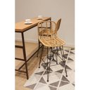 Ver imagem 7 de Conjunto 2 Banquetas Nassau em Aço e Fibra Sintética Yescasa Marrom