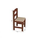 Ver imagem 2 de Mesa Arauna Com 4 Cadeiras Primavera Amendoa/Bege