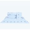 Roupa de Cama Casal Queen Ellora 200 Fios 100% Algodão 04 Peças - Branco - 1