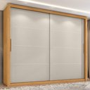 Ver imagem 2 de Guarda Roupa Casal 2 Portas de Correr 6 Gavetas Imperio 272 cm Cinamomo Areia Zanz