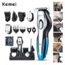Máquina Cortar Cabelo Aparador de Pelos Masculino Kemei - 5