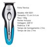 Máquina Cortar Cabelo Aparador de Pelos Masculino Kemei - 7