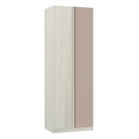 Guarda-roupa Solteiro Luciane Canto Reto Direito e Esquerdo Prime Plus 1 Porta 80 Cm