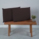 Ver imagem 1 de Par de Fronhas para Travesseiro Premium Percal de Microfibra 400 Fios Lisa:marrom