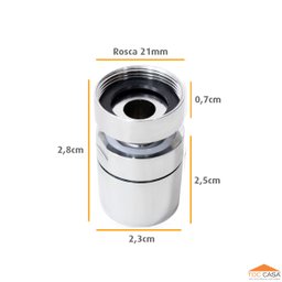 Bico Arejador Articulável Latão Rosca Fêmea - 3