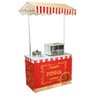 Barraca buffet de pipoca com a caixa em aço inox para armazenar pipocas retro Pipocar 2053 - 1